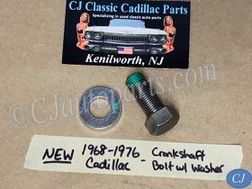 NEW 1968 1969 1970 1971 1972 1973 1974 1975 1976 CADILLAC DEVILLE ELDORADO FLEETWOOD CALAIS 472/500 ENGINE CRANK CRANKSHAFT BOLT & WASHER